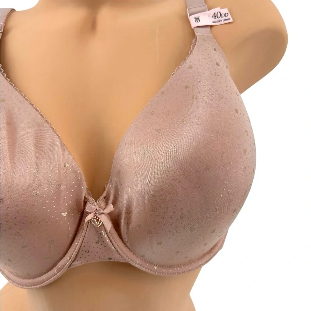 NWT Victoria’s Secret Heart and Dot Print Body by Victoria Perfect Coverage Bra